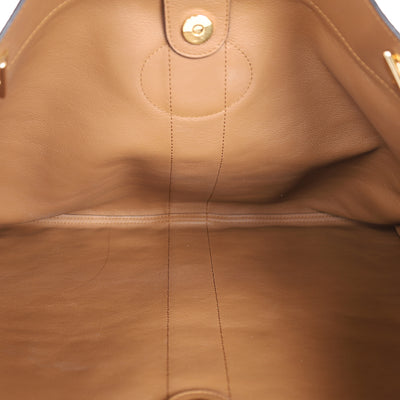 Suede Patent Large Rajah Chain Tote