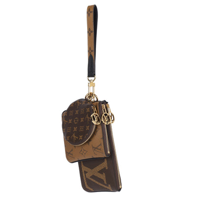 Reverse Monogram Giant Trio Pouch