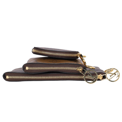 Reverse Monogram Giant Trio Pouch