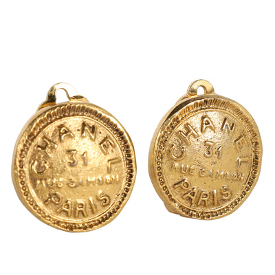 Vintage 31 Rue Cambon Gold Clip Earring