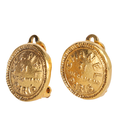 Vintage 31 Rue Cambon Gold Clip Earring