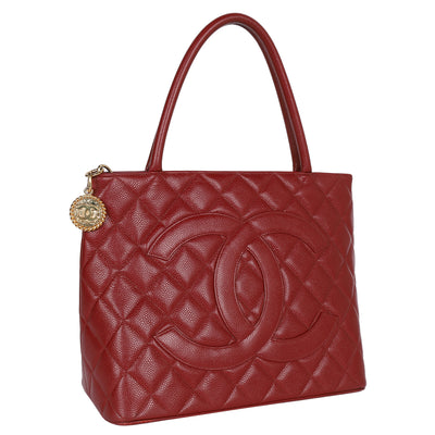 Caviar Quilted Medallion Tote