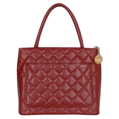 Caviar Quilted Medallion Tote
