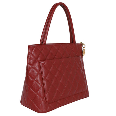 Caviar Quilted Medallion Tote