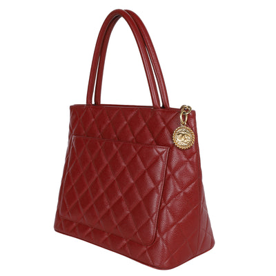 Caviar Quilted Medallion Tote