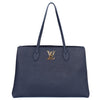 Grained Calfskin Lockme Shopper Blue