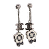 Resin Flower Pierced Earrings
