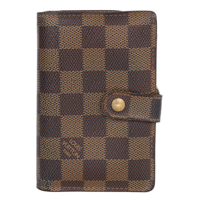 Damier Ebene French Kisslock Purse Wallet