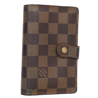 Damier Ebene French Kisslock Purse Wallet
