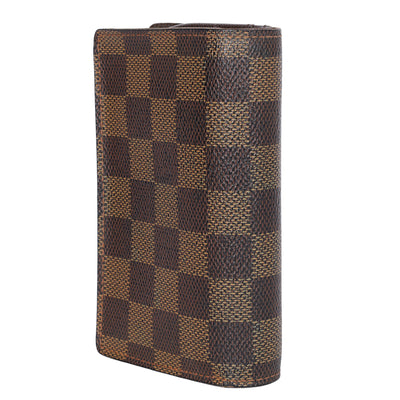 Damier Ebene French Kisslock Purse Wallet