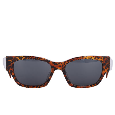 Acetate Square Sunglasses CL40197U Leopard Havana