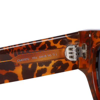 Acetate Square Sunglasses CL40197U Leopard Havana