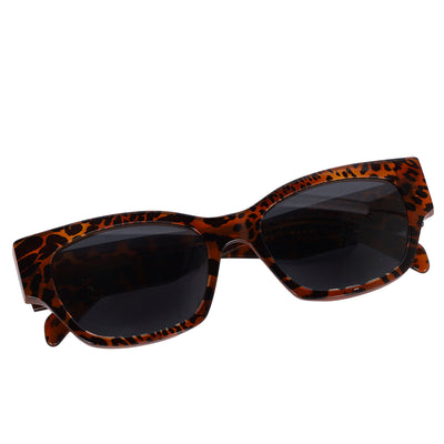 Acetate Square Sunglasses CL40197U Leopard Havana