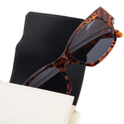 Acetate Square Sunglasses CL40197U Leopard Havana