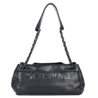 Lambskin Lax Accordion Hobo Black