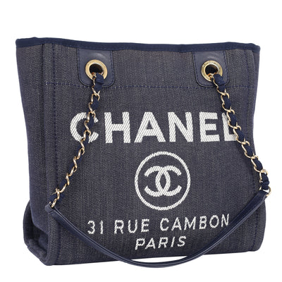 Deauville Denim Mini Tote Blue