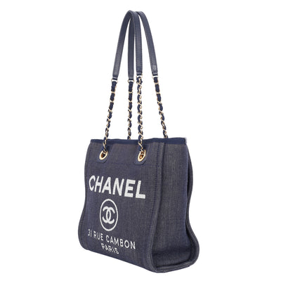 Deauville Denim Mini Tote Blue