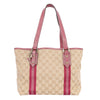 Jolicoeur Tote GG Canvas Medium Pink Beige (Authentic Pre-Owned)