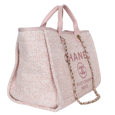 Deauville Tote Raffia with Glitter Large