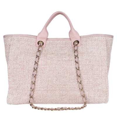 Deauville Tote Raffia with Glitter Large