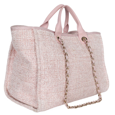 Deauville Tote Raffia with Glitter Large