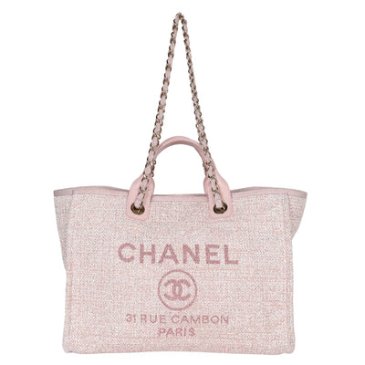 Deauville Tote Raffia with Glitter Large