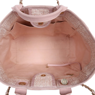 Deauville Tote Raffia with Glitter Large