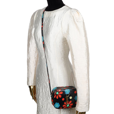 Calfskin Floral Print Small Classic Monogram Camera Bag