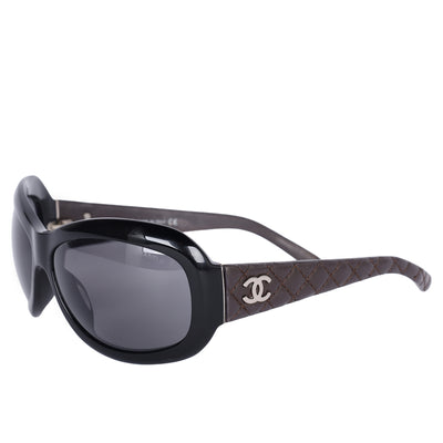 Quilted CC Sunglasses 5116Q Black