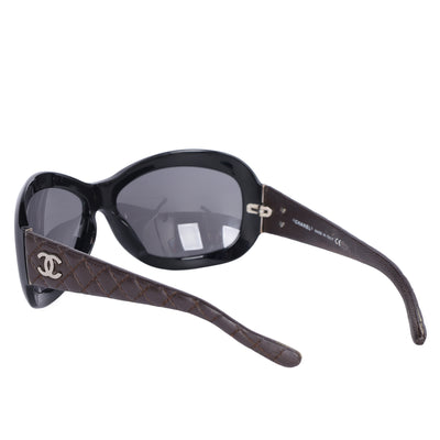 Quilted CC Sunglasses 5116Q Black
