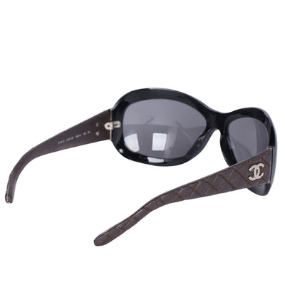 Quilted CC Sunglasses 5116Q Black