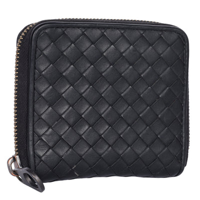 Intrecciato square zip-around wallet