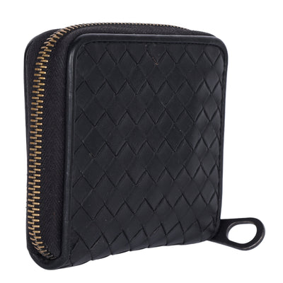 Intrecciato square zip-around wallet
