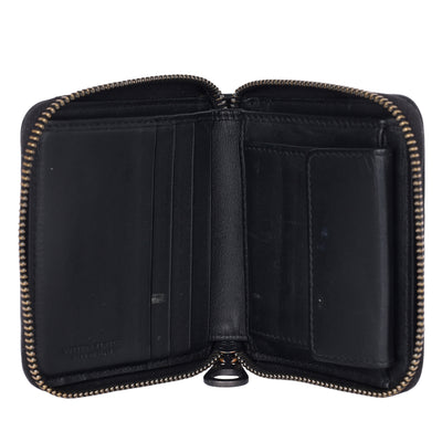 Intrecciato square zip-around wallet