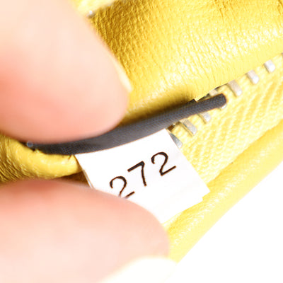 Soft Padded Nappa Leather Mini Bag in Yellow