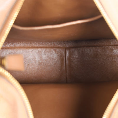 Vitello Daino Soft Zippered Hobo Shoulder Bag
