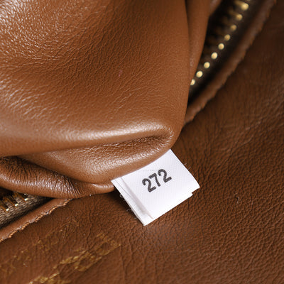 Vitello Daino Soft Zippered Hobo Shoulder Bag