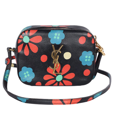 Calfskin Floral Print Small Classic Monogram Camera Bag
