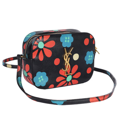 Calfskin Floral Print Small Classic Monogram Camera Bag