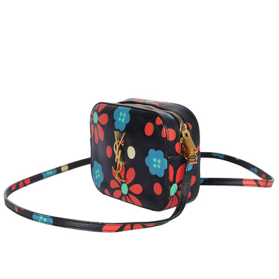 Calfskin Floral Print Small Classic Monogram Camera Bag