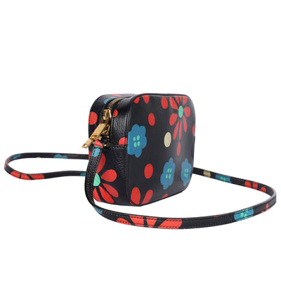 Calfskin Floral Print Small Classic Monogram Camera Bag