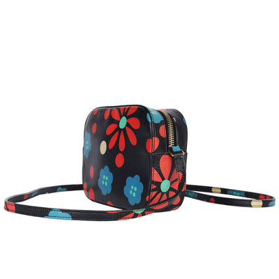 Calfskin Floral Print Small Classic Monogram Camera Bag