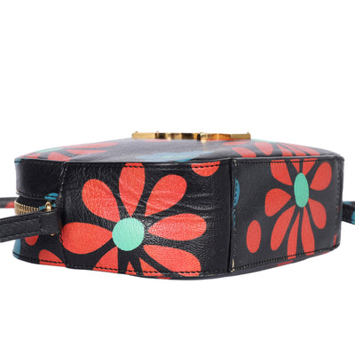 Calfskin Floral Print Small Classic Monogram Camera Bag