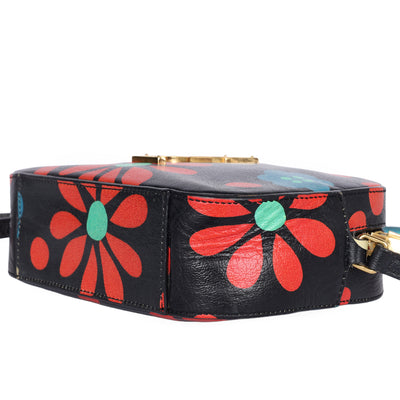 Calfskin Floral Print Small Classic Monogram Camera Bag