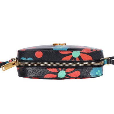 Calfskin Floral Print Small Classic Monogram Camera Bag