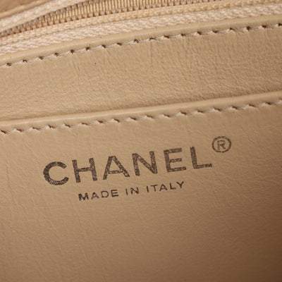 Chanel Contemporary Lambskin Quilted Jumbo Single Flap Bag in Beige
