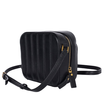 Grained De Poudre Matelasse Monogram Vicky Camera Bag