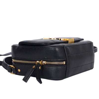 Grained De Poudre Matelasse Monogram Vicky Camera Bag
