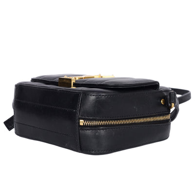Grained De Poudre Matelasse Monogram Vicky Camera Bag
