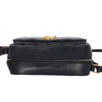 Grained De Poudre Matelasse Monogram Vicky Camera Bag